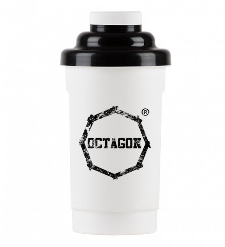Shaker Octagon Logo white/black  0.5l