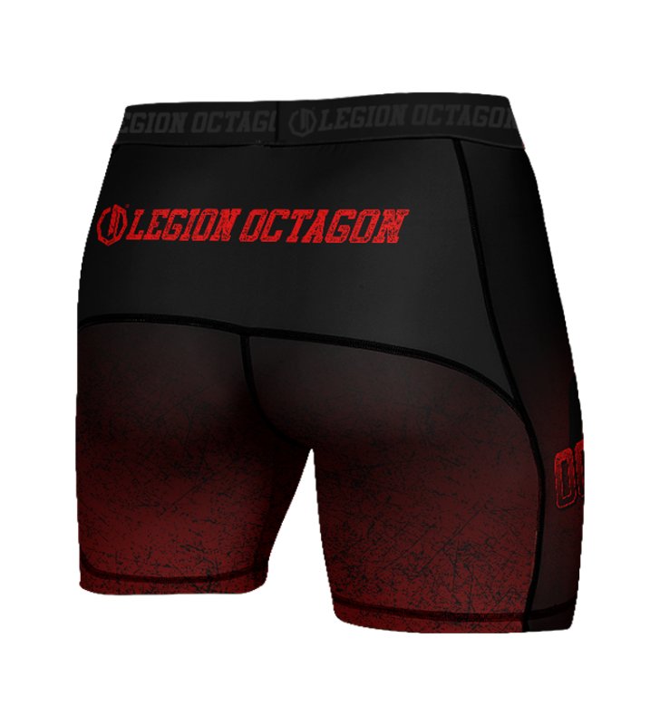 Spodenki kompresyjne Legion Octagon Conquest black/red