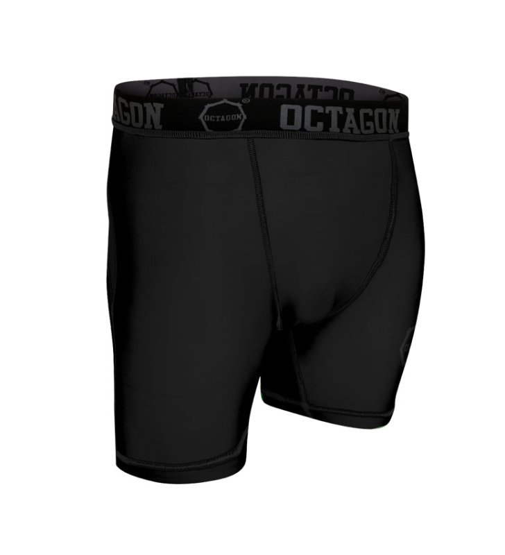 Spodenki kompresyjne Octagon Logo black/black
