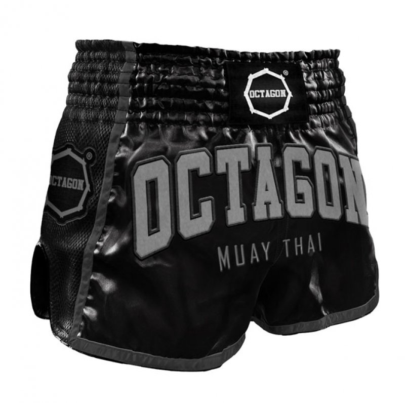 Spodenki Damskie  Muay Thai Octagon Black/Grey