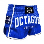 Spodenki Muay Thai Octagon Blue/White