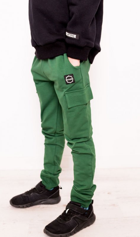Spodnie dziecięce Octagon bojówki green