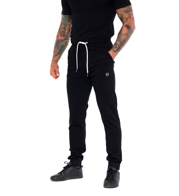 Spodnie Joggery Octagon Elastic black jeans