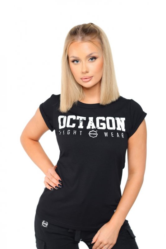 T-shirt damski Fight Wear Octagon black