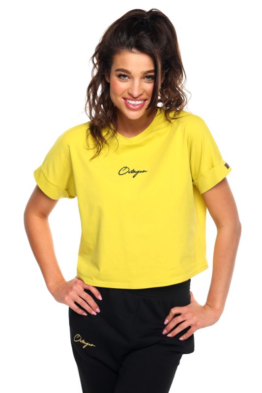 T-shirt damski Octagon DISCRI olive