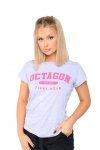 T-shirt damski Octagon est. 2010 melange/pink