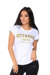 T-shirt damski Octagon est. 2010 white/gold