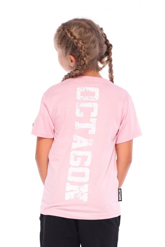 T-shirt dziecięcy Octagon Fight Wear różowy