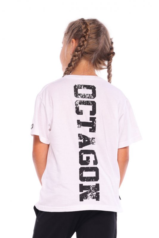 T-shirt dziecięcy Octagon Fight Wear biały