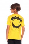 T-shirt dziecięcy Octagon Zęby żółty