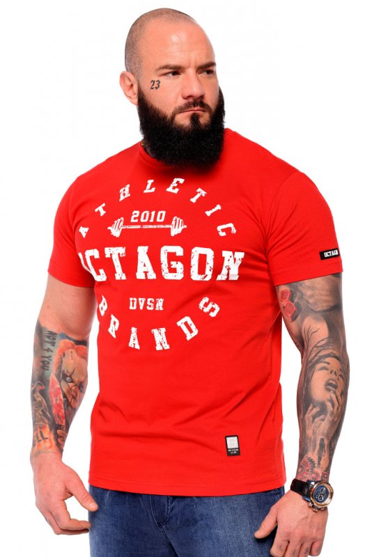 T-shirt Octagon Athletic Brands red