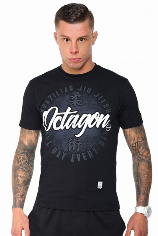 T-shirt Octagon Brazilian Jiu Jitsu black/grey [KOLEKCJA 2021]