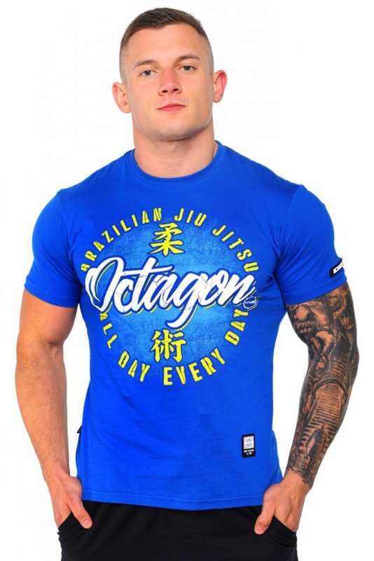 T-shirt Octagon Brazilian Jiu Jitsu blue [KOLEKCJA 2021]