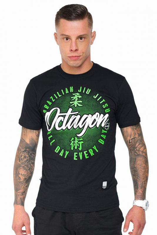 T-shirt Octagon Brazilian Jiu Jitsu black