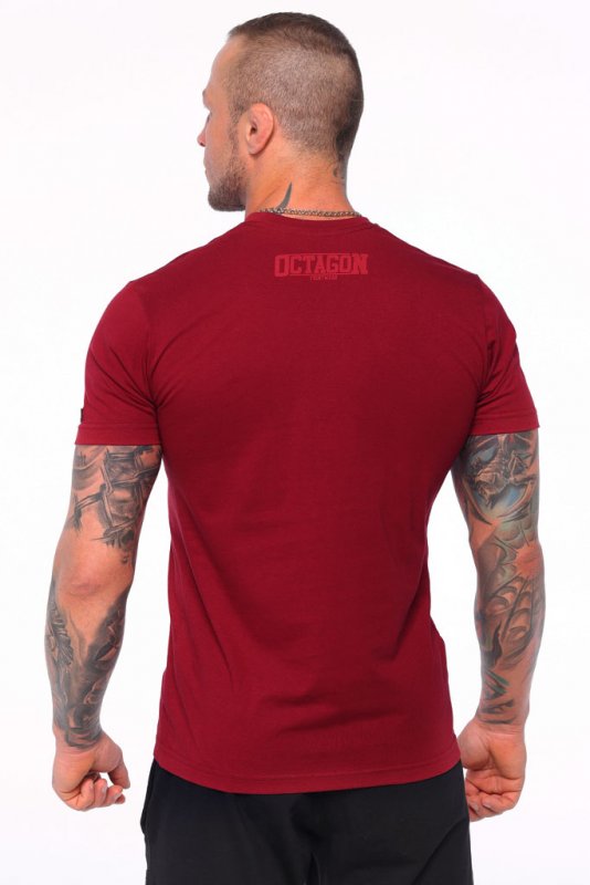 T-shirt Octagon Fight Wear burgund 