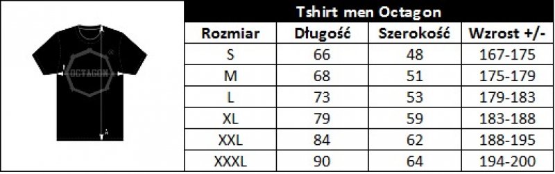 T-shirt Octagon  Fight Wear white/black [KOLEKCJA 2022]