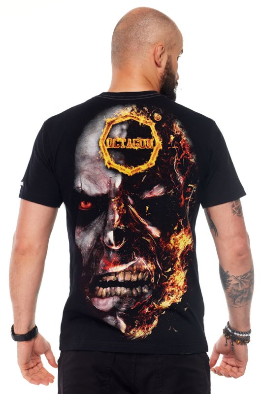 T-shirt Octagon In Fire