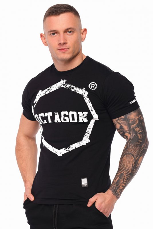 T-shirt Octagon Logo Smash black/white