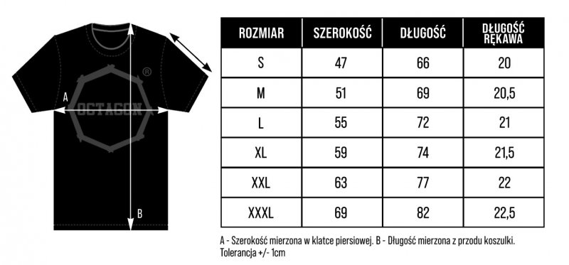 T-shirt Octagon Middle black/grey