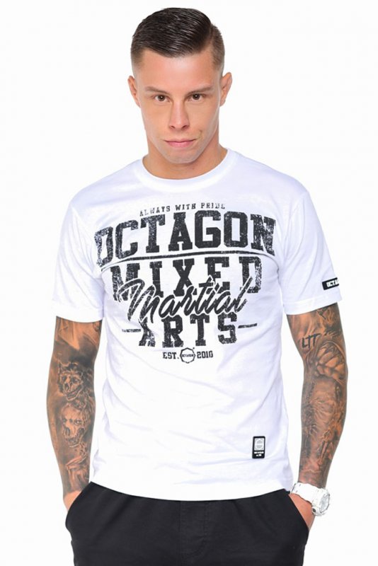 T-shirt Octagon Mixed Martial Arts white [KOLEKCJA 2021]
