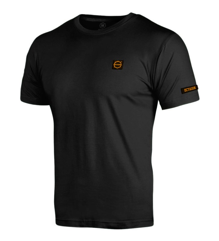 T-shirt Octagon Small Logo black/orange 