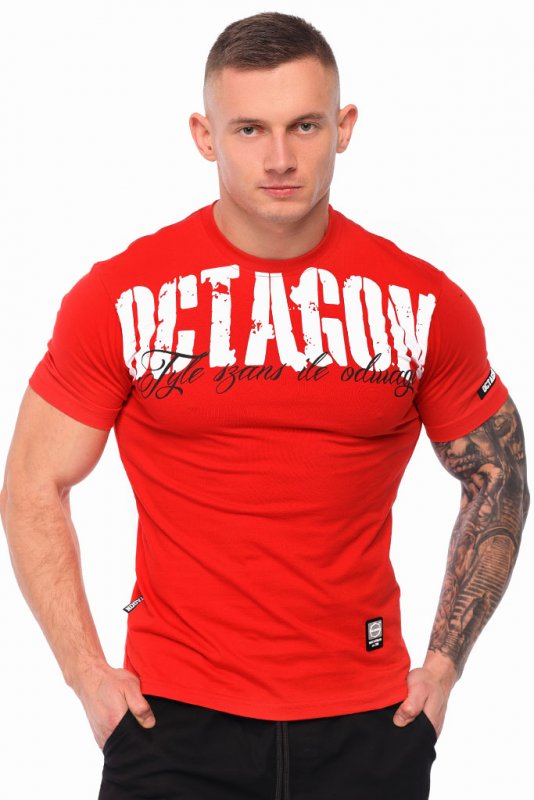 T-shirt Octagon Tyle Szans Ile Odwagi 2 red