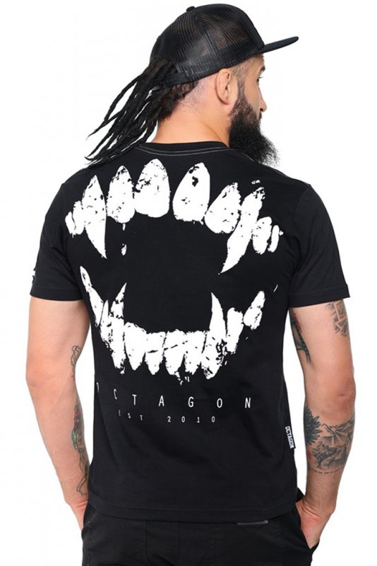 T-shirt Octagon Zęby czarny