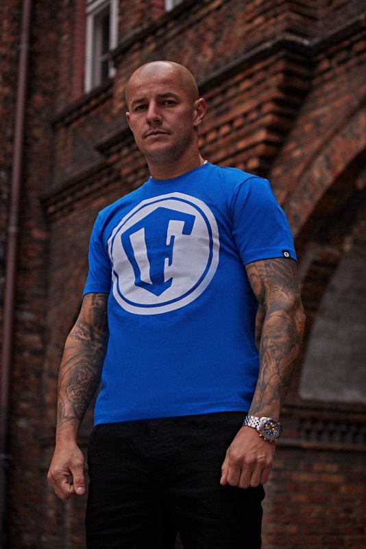 T-shirt Ofensywa x Octagon Logo niebieski