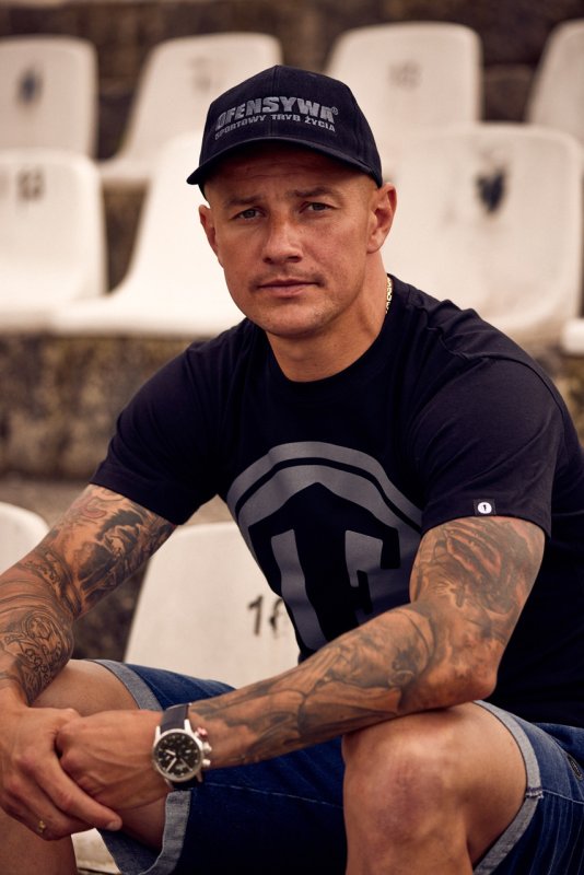 T-shirt Ofensywa x Octagon Logo czarno/szary