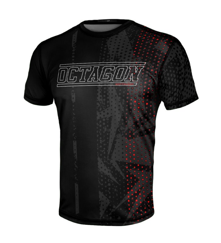 T-shirt Sport Octagon Octagonal black